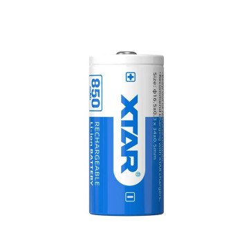 Battery 16340/R-CR123 3,7V Li-ion 850 mAh XTAR Battery 16340/R-CR123 3,7V Li-ion 850 mAh XTAR