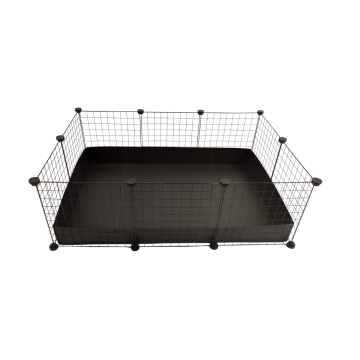 C&C Modular cage 3x2 110x75 cm guinea pig, hedgehog, black