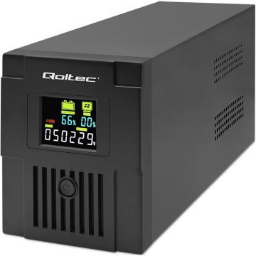 Qoltec 53770 uninterruptible power supply (UPS) Line-Interactive 1.5 kVA 900 W 2 AC outlet(s) Qoltec 53770 uninterruptible power supply (UPS) Line-Interactive 1.5 kVA 900 W 2 AC outlet(s)