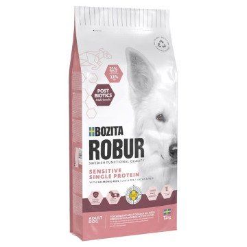BOZITA Robur Adult Sensitive Single Protein Salmon Mono – dry dog food – 12kg BOZITA Robur Adult Sensitive Single Protein Salmon Mono – dry dog food – 12kg