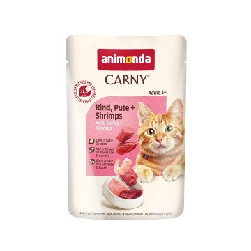 ANIMONDA Carny Adult Beef, turkey and shrimps - wet cat food - 85g ANIMONDA Carny Adult Beef, turkey and shrimps - wet cat food - 85g