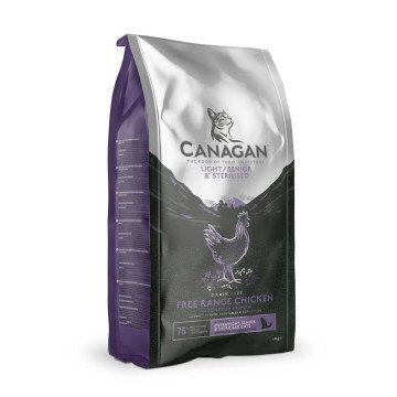 CANAGAN Light & Senior & Sterilised chicken - dry cat food - 1.5kg CANAGAN Light & Senior & Sterilised chicken - dry cat food - 1.5kg