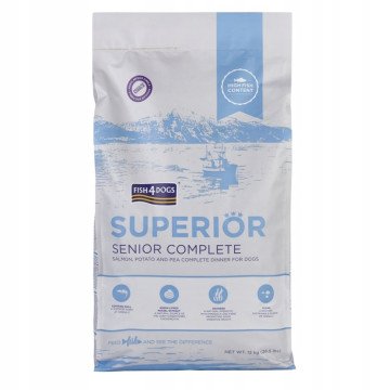 FISH4DOGS Superior Senior Medium Complete Salmon - dry dog food - 12kg FISH4DOGS Superior Senior Medium Complete Salmon - dry dog food - 12kg