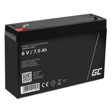 Green Cell AGM12 industrial rechargeable battery Sealed Lead Acid (VRLA) 7000 mAh 6 V Green Cell AGM12 industrial rechargeable battery Sealed Lead Acid (VRLA) 7000 mAh 6 V