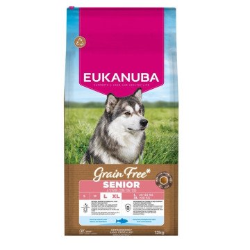 EUKANUBA Grain Free Senior Large Ocean Fish - dry dog food - 12kg EUKANUBA Grain Free Senior Large Ocean Fish - dry dog food - 12kg