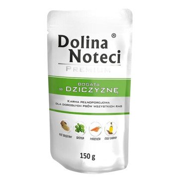 Dolina Noteci Premium rich in venison - wet dog food - 150g