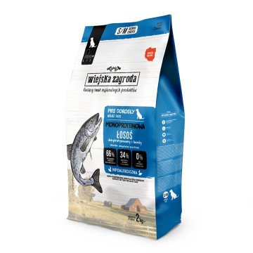 WIEJSKA ZAGRODA Monoprotein Salmon - dry dog food - 2kg WIEJSKA ZAGRODA Monoprotein Salmon - dry dog food - 2kg
