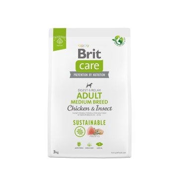 BRIT Care Dog Sustainable Adult Medium Breed Chicken & Insect - dry dog food - 3 kg BRIT Care Dog Sustainable Adult Medium Breed Chicken & Insect - dry dog food - 3 kg