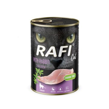 RAFI Cat Adult with rabbit - wet cat food - 400g RAFI Cat Adult with rabbit - wet cat food - 400g