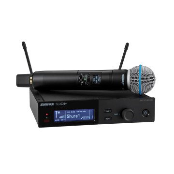 Shure SLXD24+E/B58-G65 - digital wireless system with a handheld transmitter/microphone (470–606 MHz) Shure SLXD24+E/B58-G65 - digital wireless system with a handheld transmitter/microphone (470–606 MHz)