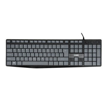 iBox IKC2010G keyboard Home USB QWERTY English Grey, Black