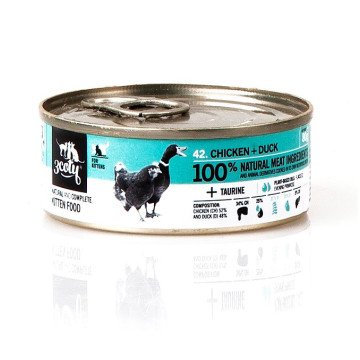 3COTY Chicken with duck For kittens - wet cat food - 80g