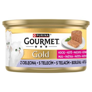 PURINA Gourmet Gold Kitten Veal mousse - wet cat food - 85g PURINA Gourmet Gold Kitten Veal mousse - wet cat food - 85g