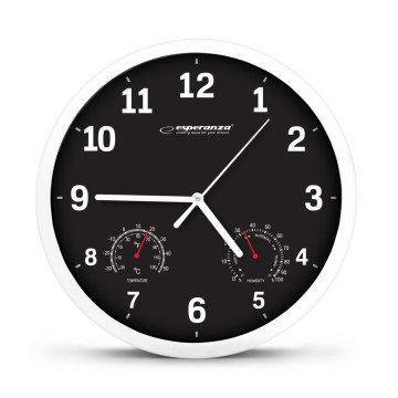 Esperanza EHC016K Mechanical wall clock Round Black