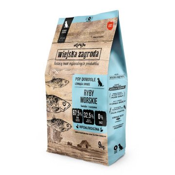 WIEJSKA ZAGRODA Sea Fish Crunchy M - Dry Food for Dogs - 9 kg WIEJSKA ZAGRODA Sea Fish Crunchy M - Dry Food for Dogs - 9 kg