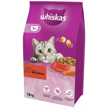 WHISKAS Adult Beef - dry cat food - 14 kg WHISKAS Adult Beef - dry cat food - 14 kg