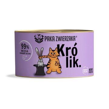 PAKA ZWIERZAKA Rabbit - wet cat food - 200g PAKA ZWIERZAKA Rabbit - wet cat food - 200g