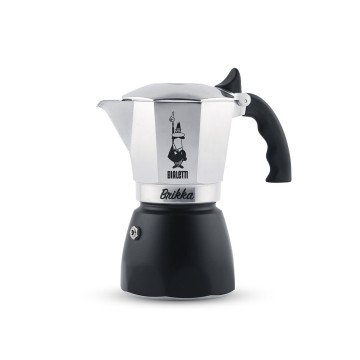 Bialetti Brikka Moka pot 0.17 L Black, Stainless steel