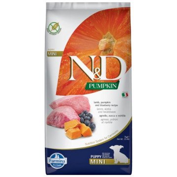 FARMINA N&D Pumpkin Lamb&Blueberry Puppy Mini - dry dog food - 7kg FARMINA N&D Pumpkin Lamb&Blueberry Puppy Mini - dry dog food - 7kg