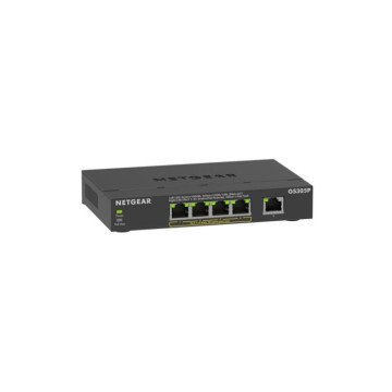 NETGEAR GS305Pv3 Unmanaged Gigabit Ethernet (10/100/1000) Power over Ethernet (PoE) Black