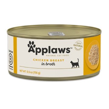APPLAWS Chicken breast in broth - wet cat food - 156g