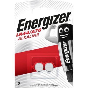 ENERGIZER BATTERIES ALKALINE SPECIALTY LR44/ A76 2 PIECES 1,5V ENERGIZER BATTERIES ALKALINE SPECIALTY LR44/ A76 2 PIECES 1,5V