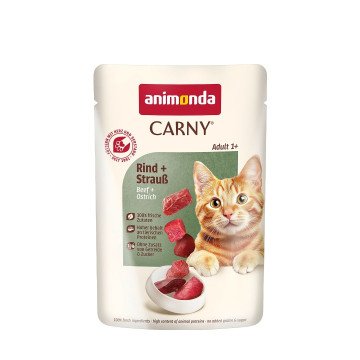 ANIMONDA Carny Adult Beef and ostrich - wet cat food - 85g ANIMONDA Carny Adult Beef and ostrich - wet cat food - 85g
