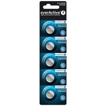 Lithium battery mini everActive CR1616 - blister 5 pcs. Lithium battery mini everActive CR1616 - blister 5 pcs.
