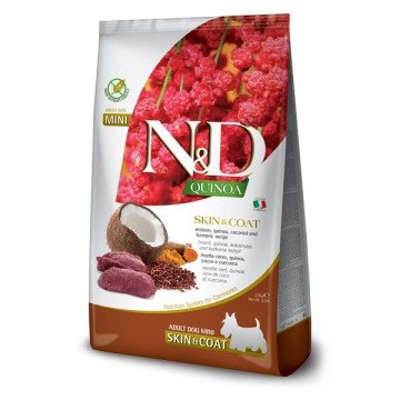FARMINA N&D Quinoa Dog Skin&Coat Venison, Coconut Adult Mini - dry dog food - 2.5 kg FARMINA N&D Quinoa Dog Skin&Coat Venison, Coconut Adult Mini - dry dog food - 2.5 kg