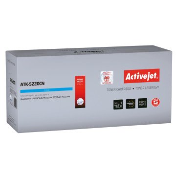 Activejet ATK-5220CN Toner (replacement for Kyocera TK-5220C; Supreme; 1200 pages; cyan)