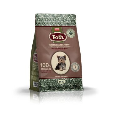 FOLK Small breeds Traditional polish meat feast with rabbit, lamb and quail - dry dog food - 1,6kg FOLK Small breeds Traditional polish meat feast with rabbit, lamb and quail - dry dog food - 1,6kg