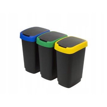 ROTHO Twist - trash bin - 3 x 25l ROTHO Twist - trash bin - 3 x 25l
