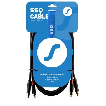 SSQ RCARCA3 - Cable 2x RCA - 2x RCA - 3 m, Black SSQ RCARCA3 - Cable 2x RCA - 2x RCA - 3 m, Black