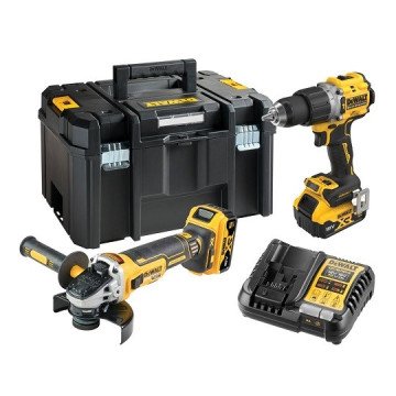 DeWalt DCK2026P2T-QW Combo set DCD805 + DCG405, 18 V XR 2×5.0 Ah black, yellow DeWalt DCK2026P2T-QW Combo set DCD805 + DCG405, 18 V XR 2×5.0 Ah black, yellow
