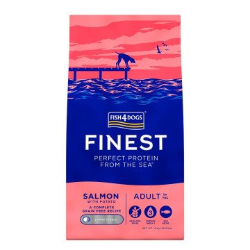 FISH4DOGS Finest Salmon Large breeds - dry dog food - 12kg FISH4DOGS Finest Salmon Large breeds - dry dog food - 12kg