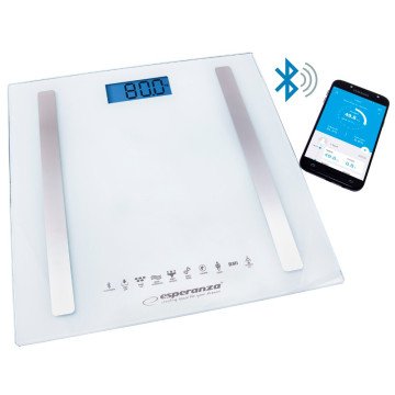 Esperanza EBS016W personal scale Square White Electronic personal scale