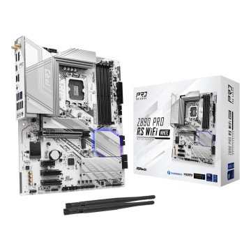 Asrock Z890 Pro RS WiFi White Intel Z890 LGA 1851 (Socket V1) ATX