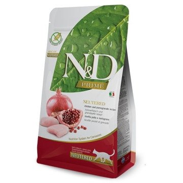 FARMINA N&D Prime Neutered Chicken&Pomegranate Adult - dry cat food - 5 kg FARMINA N&D Prime Neutered Chicken&Pomegranate Adult - dry cat food - 5 kg