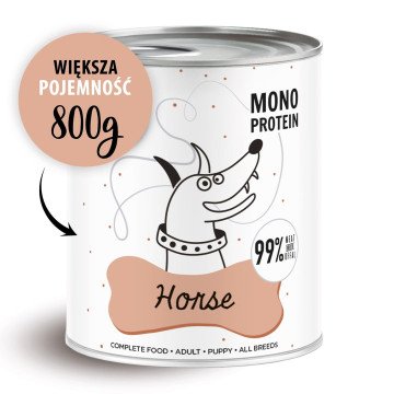 PAKA ZWIERZAKA Pepe Horse - wet dog food - 800g PAKA ZWIERZAKA Pepe Horse - wet dog food - 800g