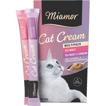 MIAMOR Cat Cream Malt - cat treats - 24x15g MIAMOR Cat Cream Malt - cat treats - 24x15g