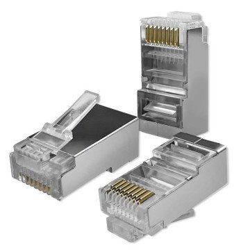 Qoltec 54556 RJ45 modular connector | CAT6 | FTP |Gold-plated contacts | 100 pieces Qoltec 54556 RJ45 modular connector | CAT6 | FTP |Gold-plated contacts | 100 pieces