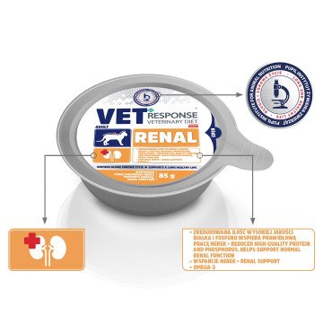 VET RESPONSE Renal - wet cat food - 85g