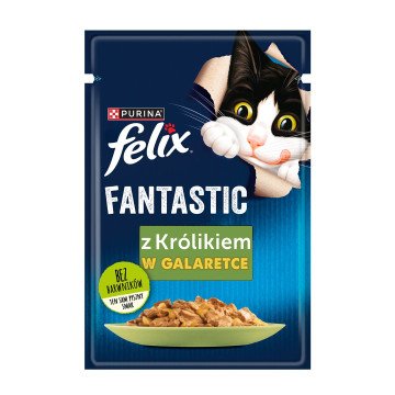 Purina Felix Fantastic rabbit in jelly - wet cat food - 85g Purina Felix Fantastic rabbit in jelly - wet cat food - 85g