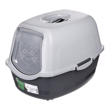 DIAMENTIQ BAYA light grey/dark grey -  cat litter box - 55,5 x 40 x 38,7 cm