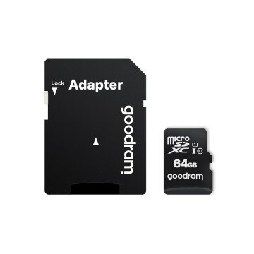 Goodram M1AA-0640R12 memory card 64 GB MicroSDXC Class 10 UHS-I Goodram M1AA-0640R12 memory card 64 GB MicroSDXC Class 10 UHS-I