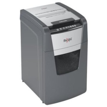 Rexel AutoFeed+ 150X automatic shredder, P-4, cuts confetti cut (4x28mm), 150 sheets, 44 litre bin Rexel AutoFeed+ 150X automatic shredder, P-4, cuts confetti cut (4x28mm), 150 sheets, 44 litre bin