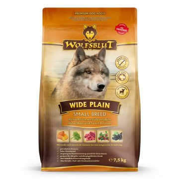 WOLFSBLUT Wide Plain Small breeds Horse with sweet potatoes - dry dog food - 7,5kg WOLFSBLUT Wide Plain Small breeds Horse with sweet potatoes - dry dog food - 7,5kg