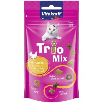 VITAKRAFT Trio Mix Poultry - cat treats - 60g