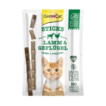 GIMCAT Sticks Lamb and polutry - cat treats - 4pcs GIMCAT Sticks Lamb and polutry - cat treats - 4pcs