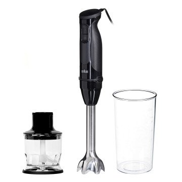 Braun MultiQuick 3 MQ30201M 0.6 L Immersion blender 900 W Black, Satin steel Braun MultiQuick 3 MQ30201M 0.6 L Immersion blender 900 W Black, Satin steel